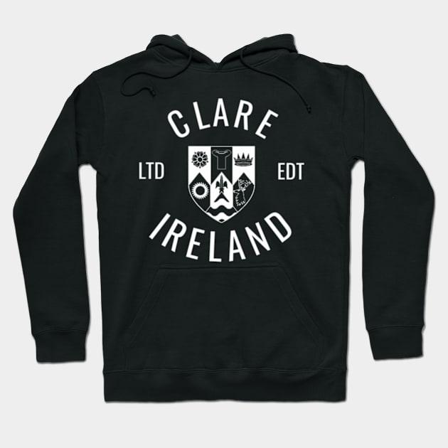 Clare Ireland County Pride Gaelic Football And Hurling Hoodie by Sink-Lux